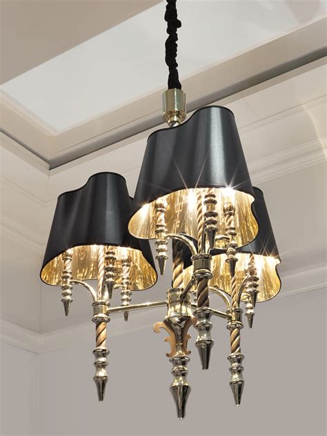 black metal chandelier with fabric shades|unique black chandeliers.